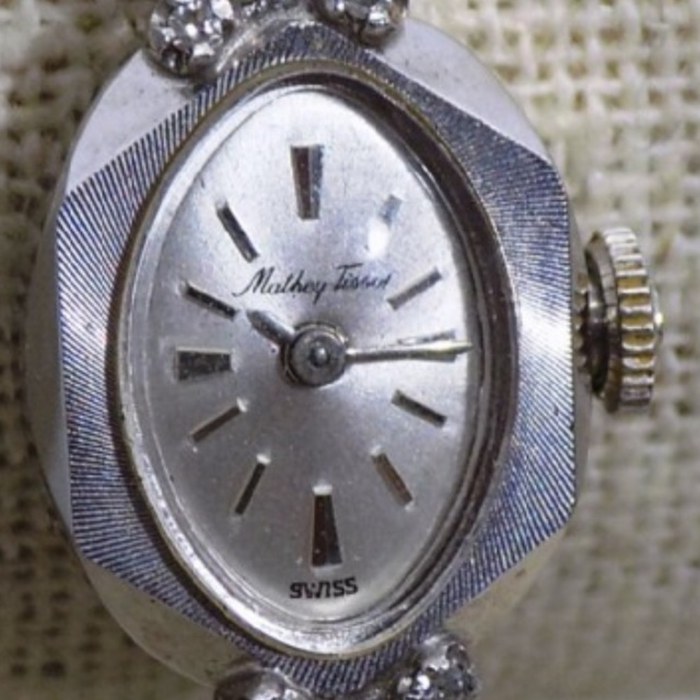 Vintage Mathey Tissot Ladies Cocktail Watch 14K